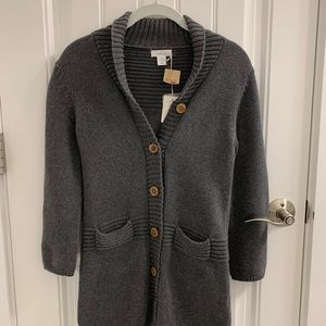 Girls Neige Oversized Gray Cardigan / Size 6